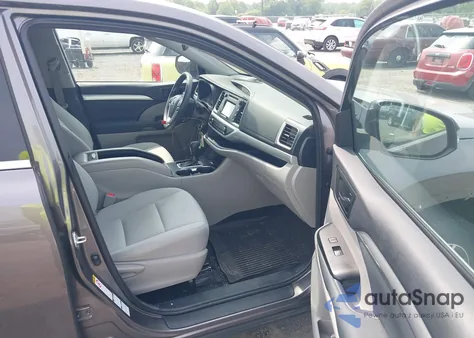 2018 Toyota Highlander Le from USA, damaged, VIN 5TDBZRFH3JS841728